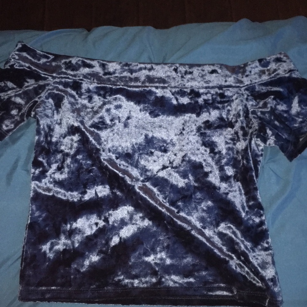 velvet forever 21 off the shoulder top.